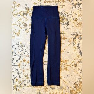 Lululemon Wunder Train High-Rise Crop 21", Mineral Blue | Sz 0